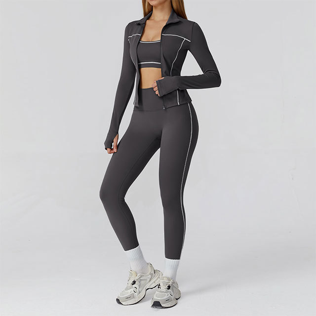 Colorblock Activewear Tight Pant Set 3 Pieces
