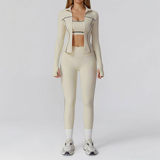 Colorblock Activewear Tight Pant Set 3 Pieces