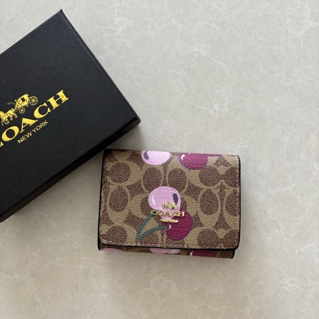 Cherry Print Fashion Leather Wallet