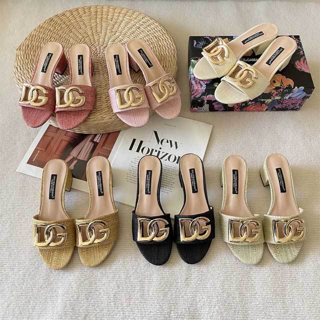 Fashion Braid Hollow Out Chunky Sandals