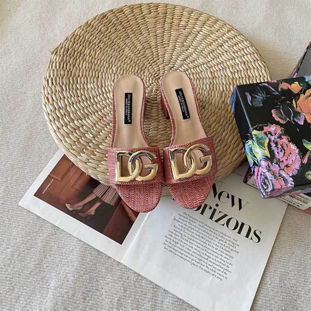 Fashion Braid Hollow Out Chunky Sandals