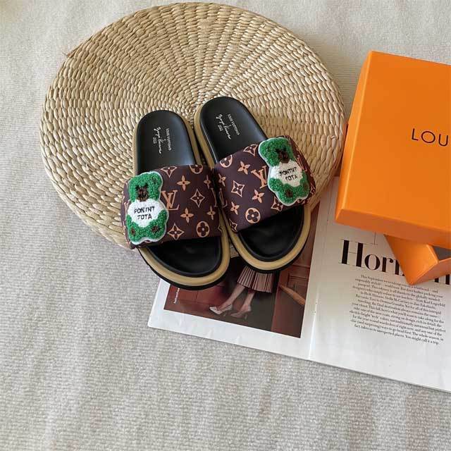 Fashion Cartoon Velcro Flat Slides