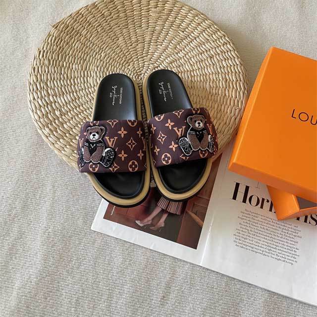 Fashion Cartoon Velcro Flat Slides