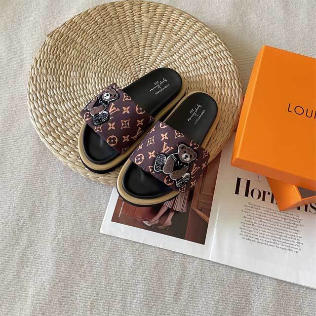 Fashion Cartoon Velcro Flat Slides