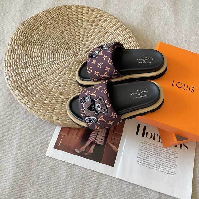 Fashion Cartoon Velcro Flat Slides