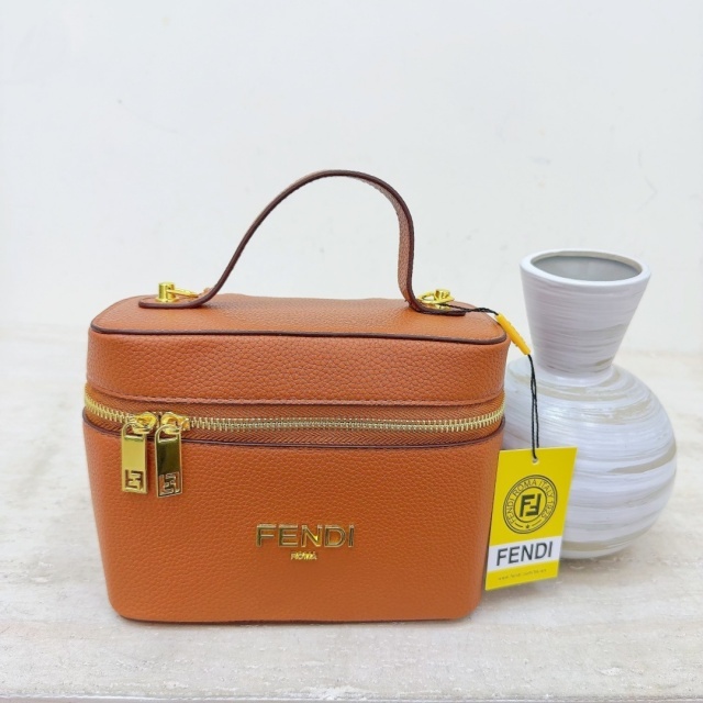 Leather Fashion Crossbody Makeup Bag