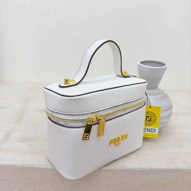 Leather Fashion Crossbody Makeup Bag