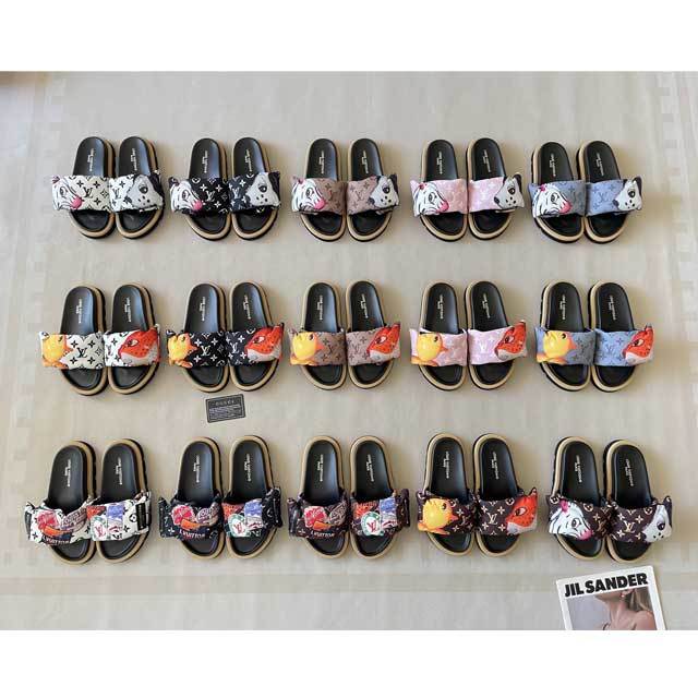 Cartoon Series Velcro Flat Slides