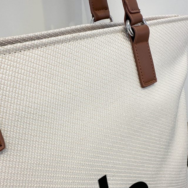 Letters Printed Canvas Shouder Bag