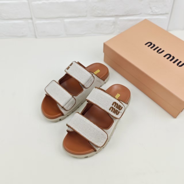 Fashion Velcro Casual Flat Slides