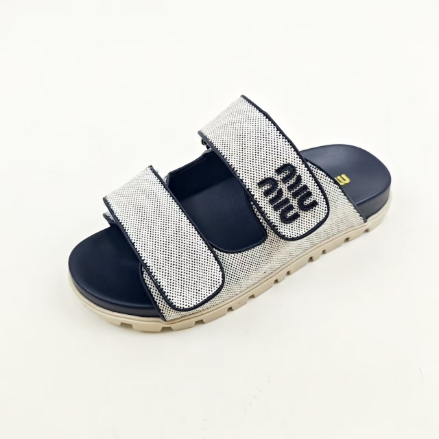 Fashion Velcro Casual Flat Slides