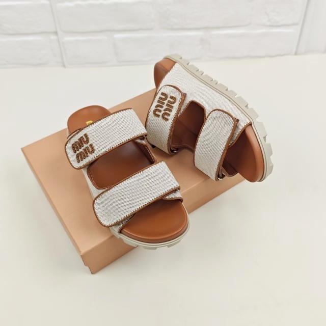 Fashion Velcro Casual Flat Slides