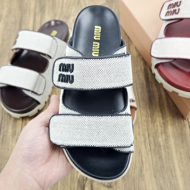 Fashion Velcro Casual Flat Slides