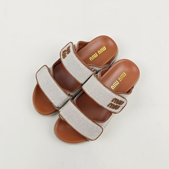 Fashion Velcro Casual Flat Slides