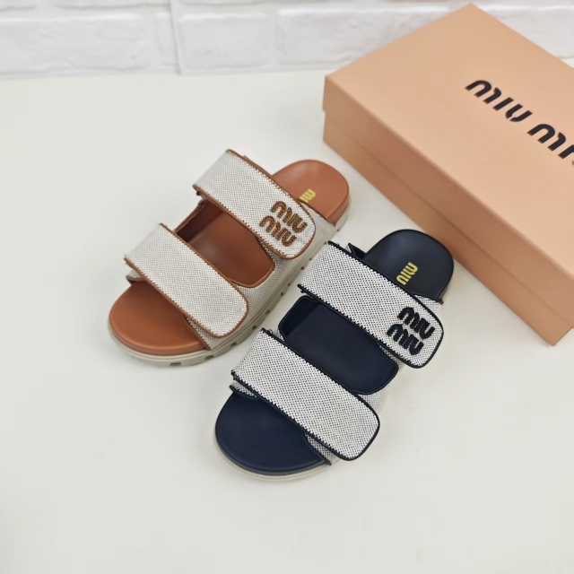 Fashion Velcro Casual Flat Slides