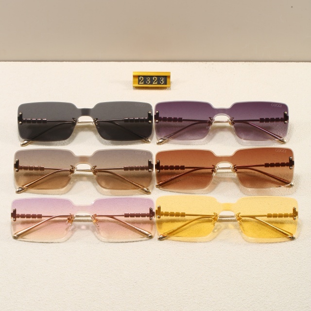 Rectangle Rimless One Piece Glasses