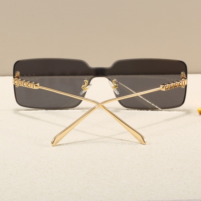 Rectangle Rimless One Piece Glasses