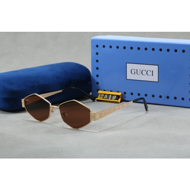 Diamond Shape Metal Frame Retro Luxury Glasses