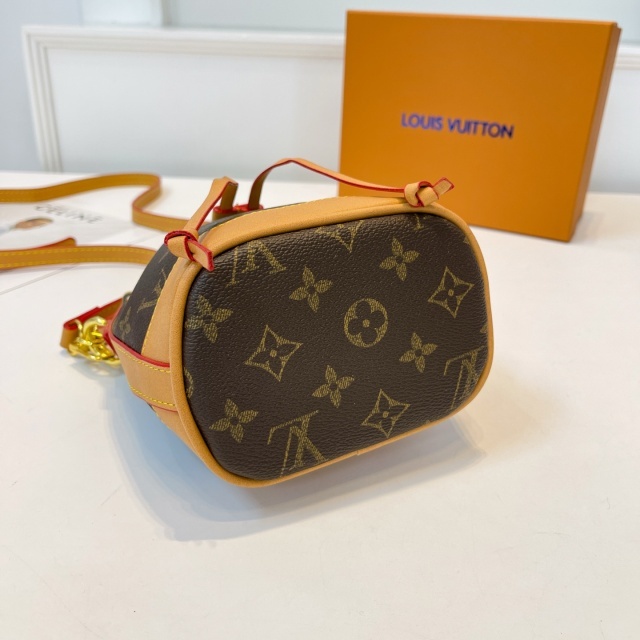 Leather Printed Women Crossbody Bucket Bag