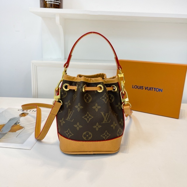 Leather Printed Women Crossbody Bucket Bag