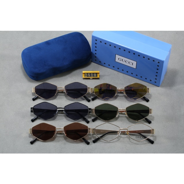 Diamond Shape Metal Frame Retro Luxury Glasses