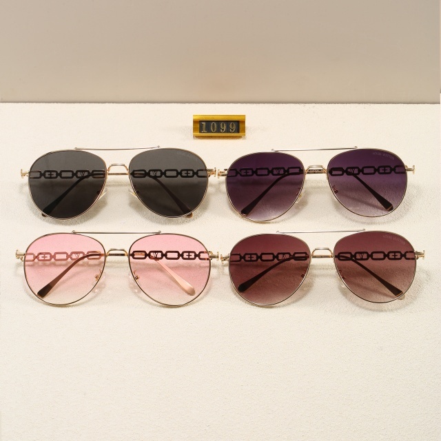 Vintage Style Metal Frame Luxury Glasses