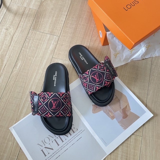 Fashion Printed Velcro Flat Slides