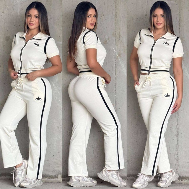Fashion Embroidery Fall Tracksuit Set