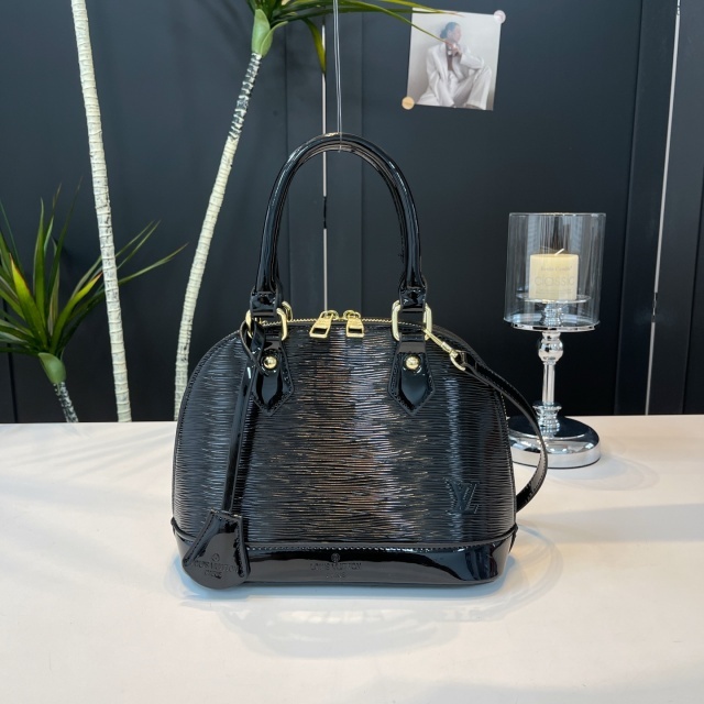 Leather Fashion Rippled Crossbody Handbag