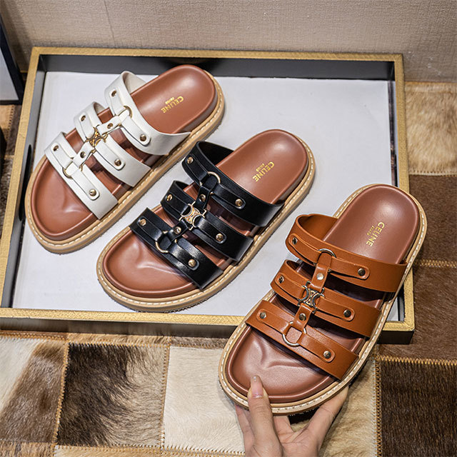 Rivet Platform Slippers