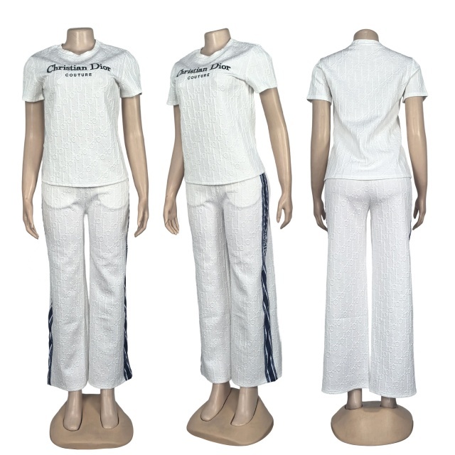 Jacquard Women Casual Tracksuit Set