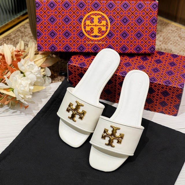 Metal Logo Luxury Fashion Women Slipper