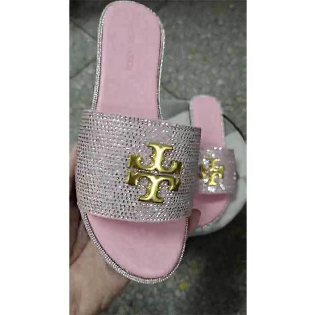 Rhinestones Luxury Fashion Women Flat Sandals