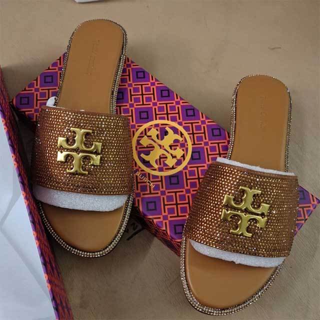 Rhinestones Luxury Fashion Women Flat Sandals