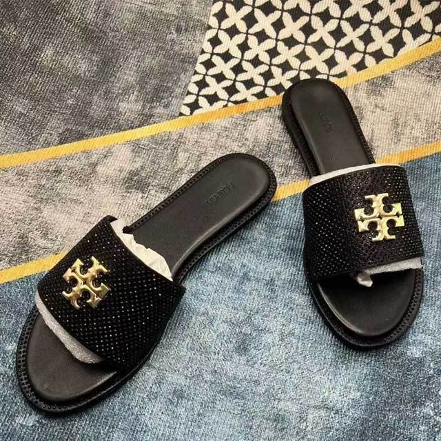 Rhinestones Luxury Fashion Women Flat Sandals