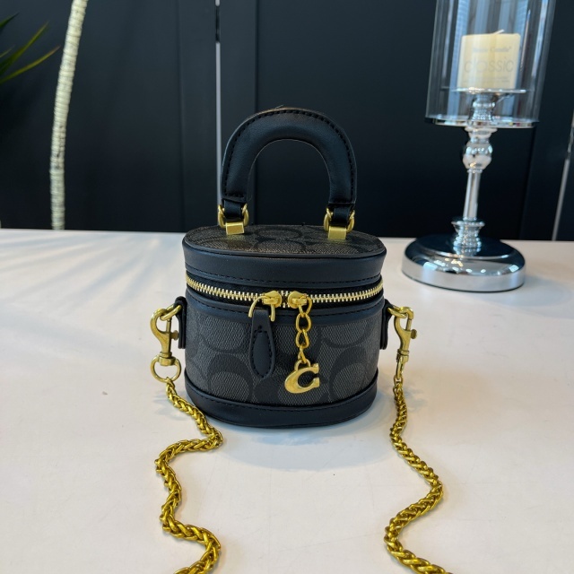 Chained Leather Fashion Luxury Women Makeup Bag