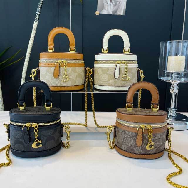 Chained Leather Fashion Luxury Women Makeup Bag