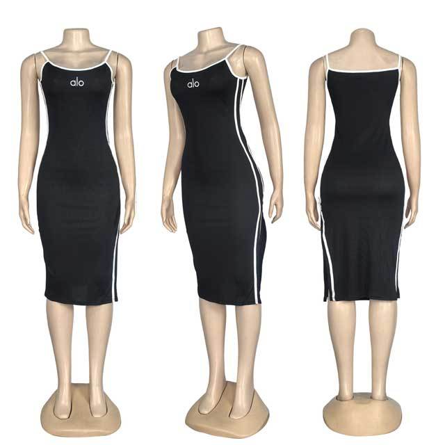Embroidery Slit Sport Dress