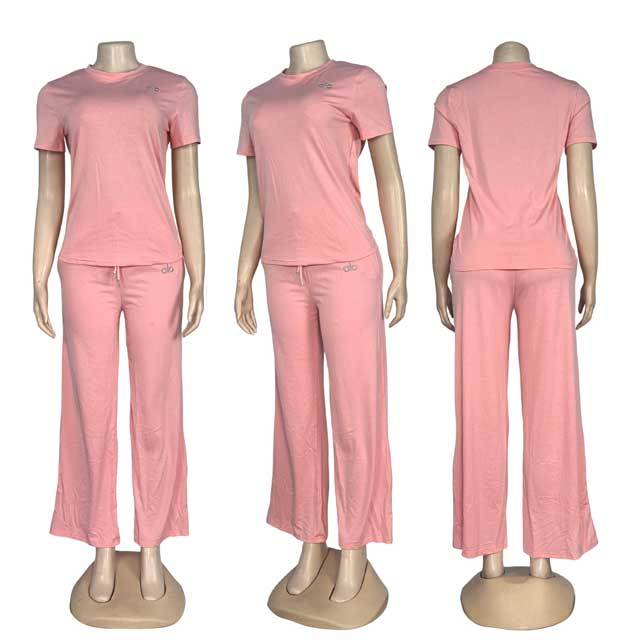 Embroidery Cotton Fashion Women Tracksuit Set