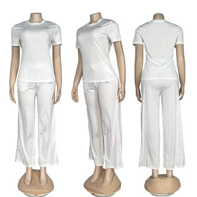 Embroidery Cotton Fashion Women Tracksuit Set