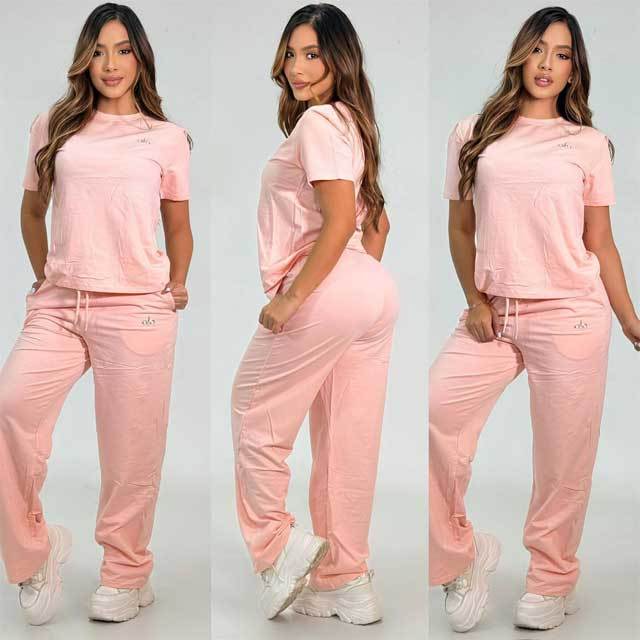 Embroidery Cotton Fashion Women Tracksuit Set