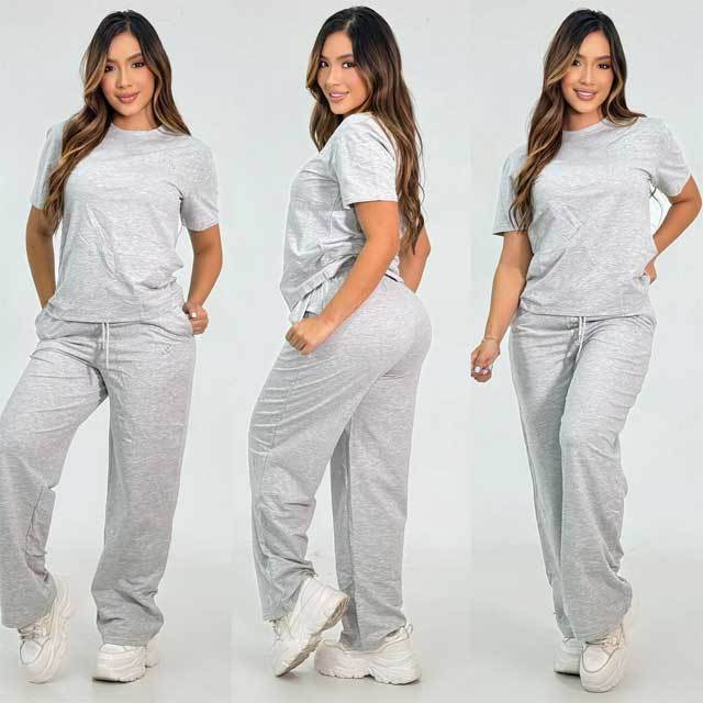 Embroidery Cotton Fashion Women Tracksuit Set