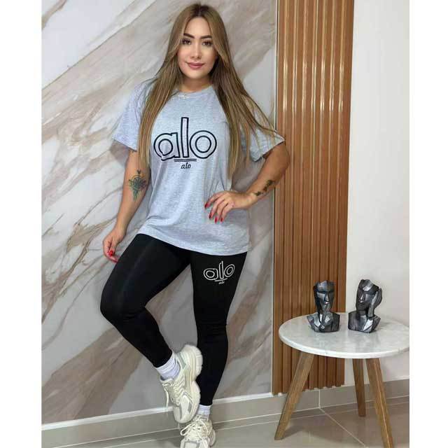 Short Sleeve Casual Yoga Pants Set