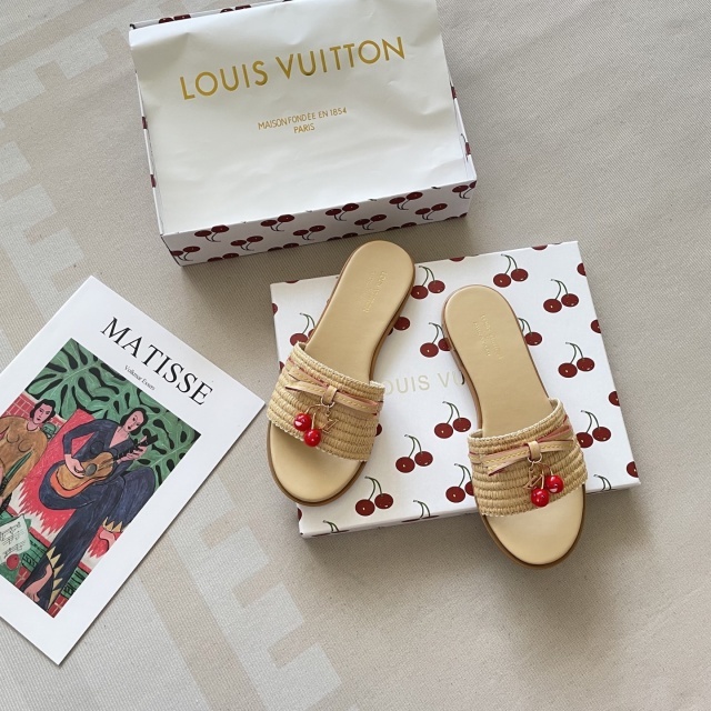 Fashion Cherry Women Casual Flat Sandals