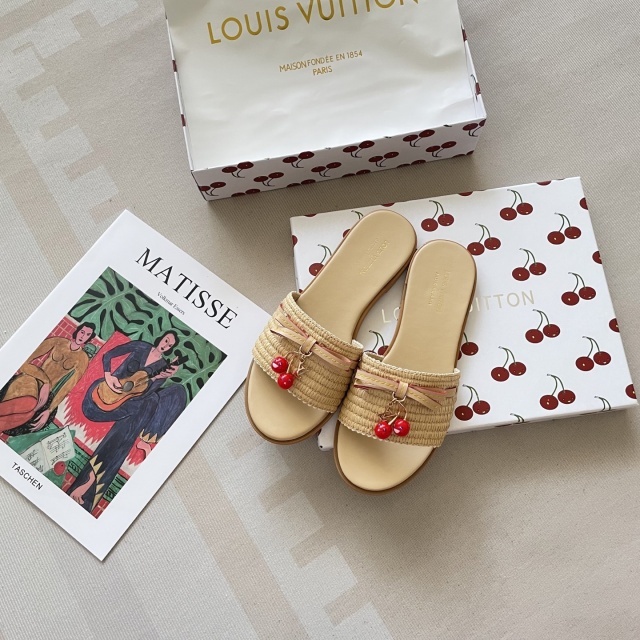 Fashion Cherry Women Casual Flat Sandals