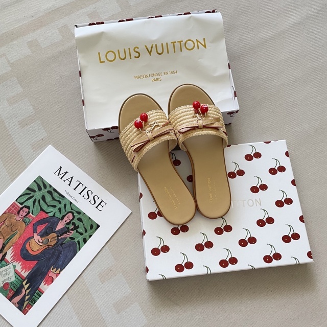 Fashion Cherry Women Casual Flat Sandals