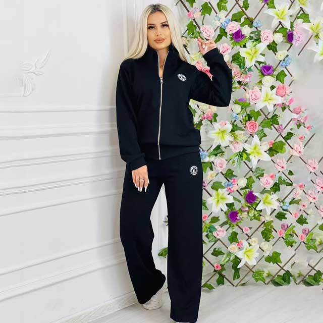 Fashion Embroidery Embossing Fall Tracksuit Set