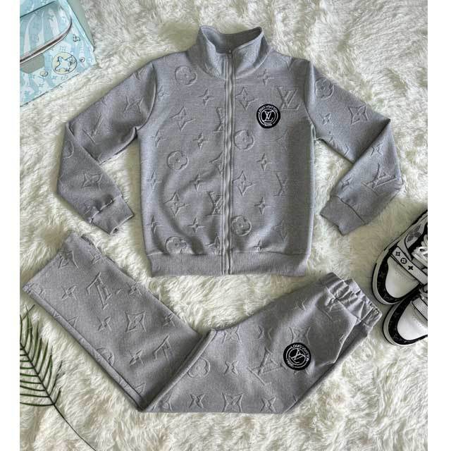 Fashion Embroidery Embossing Fall Tracksuit Set