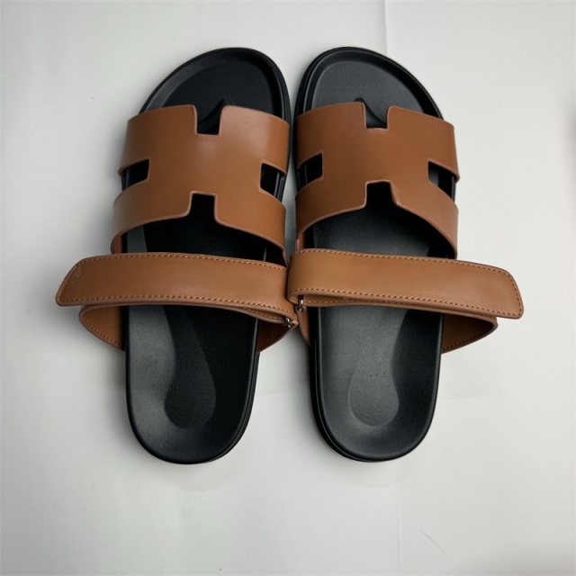 Luxury Fashion Men Velcro Flat Sandals