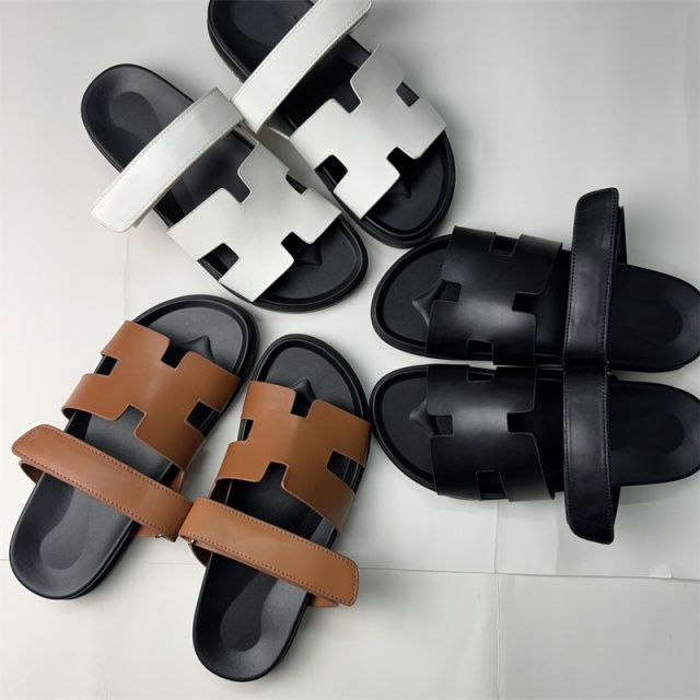 Luxury Fashion Men Velcro Flat Sandals